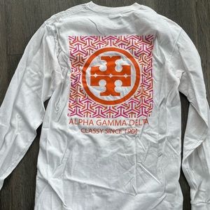 Alpha Gamma Delta Tory Burch shirt